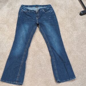 Ariya Dark Blue Flare Jeans